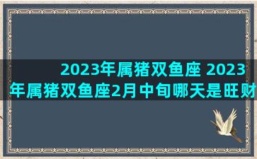 2023年属猪双鱼座 2023年属猪双鱼座2月中旬哪天是旺财日